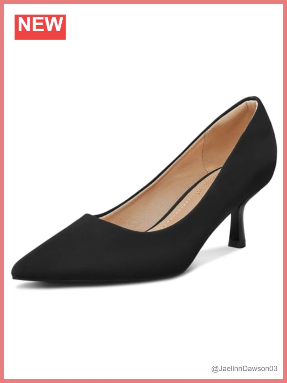 Women's Kitten Heels Closed Toe Pumps Wedding Dress Shoes Pointed Toe